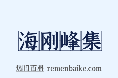 海刚峰集是什么意思的图片